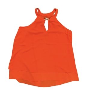 Charming Charlie Sleeveless Top. Orange M NWT